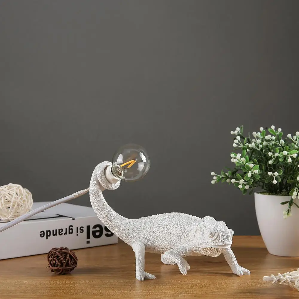 Ночник seletti в виде ящерицы светодиодный ночник скандинавском стиле из каучука