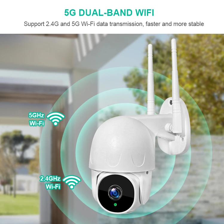 INQMEGA Wifi TUYA CAMERA ip camera 5g Smart Cloud 1080P PTZ IP Camera Outdoor Auto Tracking Google Home Alexa Video Surveillance