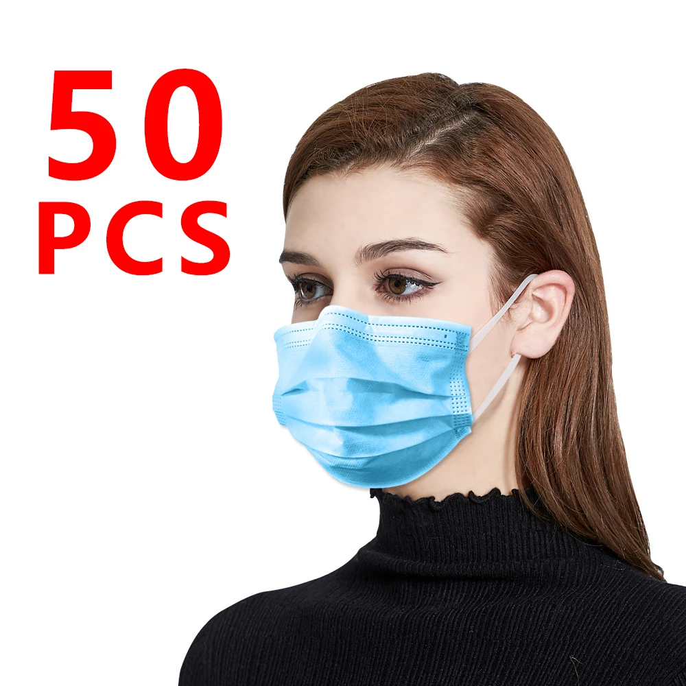 

50PCS disposable protective mask Delivery within 24 hours (Three certificates are complete)
