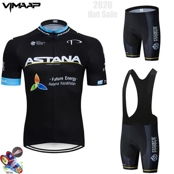 

2020 Team ASTANA Cycling Clothing Set Mens Bicycle Maillot MTB Racing Ropa Ciclismo Summer Hombre Roupa Bike Jersey