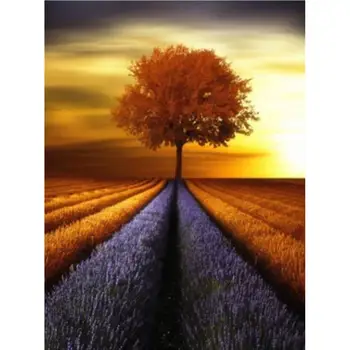 

Diamond Embroidery DIY Round 5D Drill Sets Rhinestone Tree View Cross Stitch Home Decoration Art Kits Present