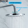 DQOK thermostatic shower faucet chrome color bathroom bath shower mixer set waterfall rain shower  bathtub faucet taps ► Photo 2/6