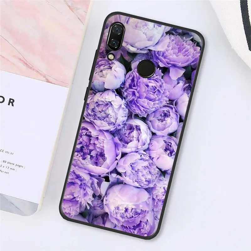 Elegant Pink Purple Peony Flower On the Vase 