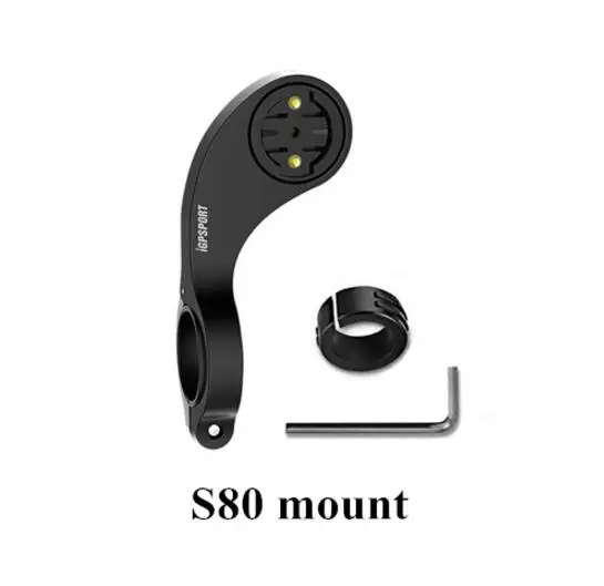 I gps порт IGS50E gps компьютер Велоспорт Bluetooth 4,0 ANT+ велосипедный беспроводной компьютер цифровой спидометр подсветка IPX7 водонепроницаемый - Цвет: S80 mount