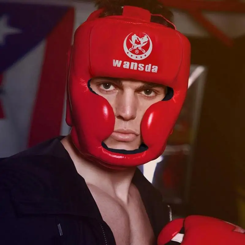 Защита для головы закрытого типа для бокса Sparringhelmet MMA Muay Thai Kickboxing Brace защита для головы боксерский шлем