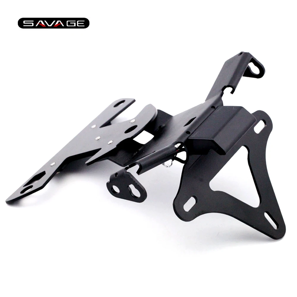 Baratos Eliminador de guardabarros de cola para BMW S1000R s1000cr HP4 2010 2018 soporte para placa de matrícula LED de motocicleta