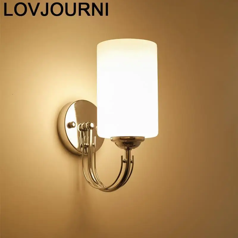 Aplik Lamba зеркало Coiffeuse Avec Miroir Wandlampen Crystal Aplique Luz Lampara De Pared интерьер спальни Wandlamp