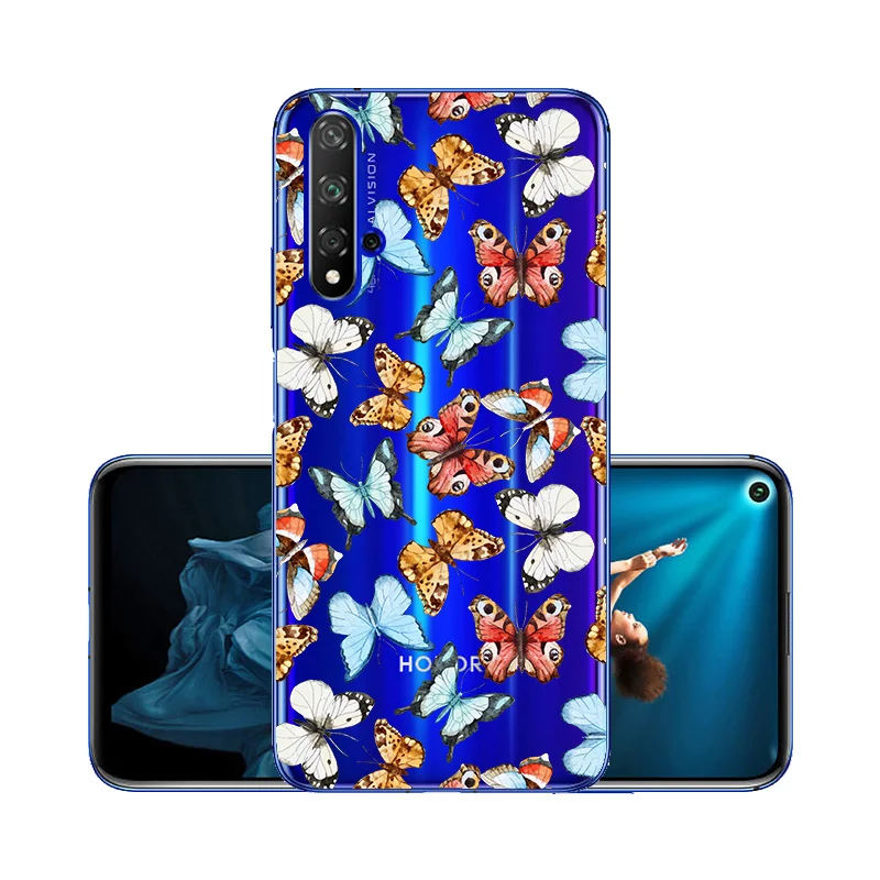 W106 3D DIY чехол с рисунком для huawei Honor 20 силиконовый прозрачный Футляр защитный бампер huawei Honor 20s 20 Pro Honor20 чехол - Цвет: W106