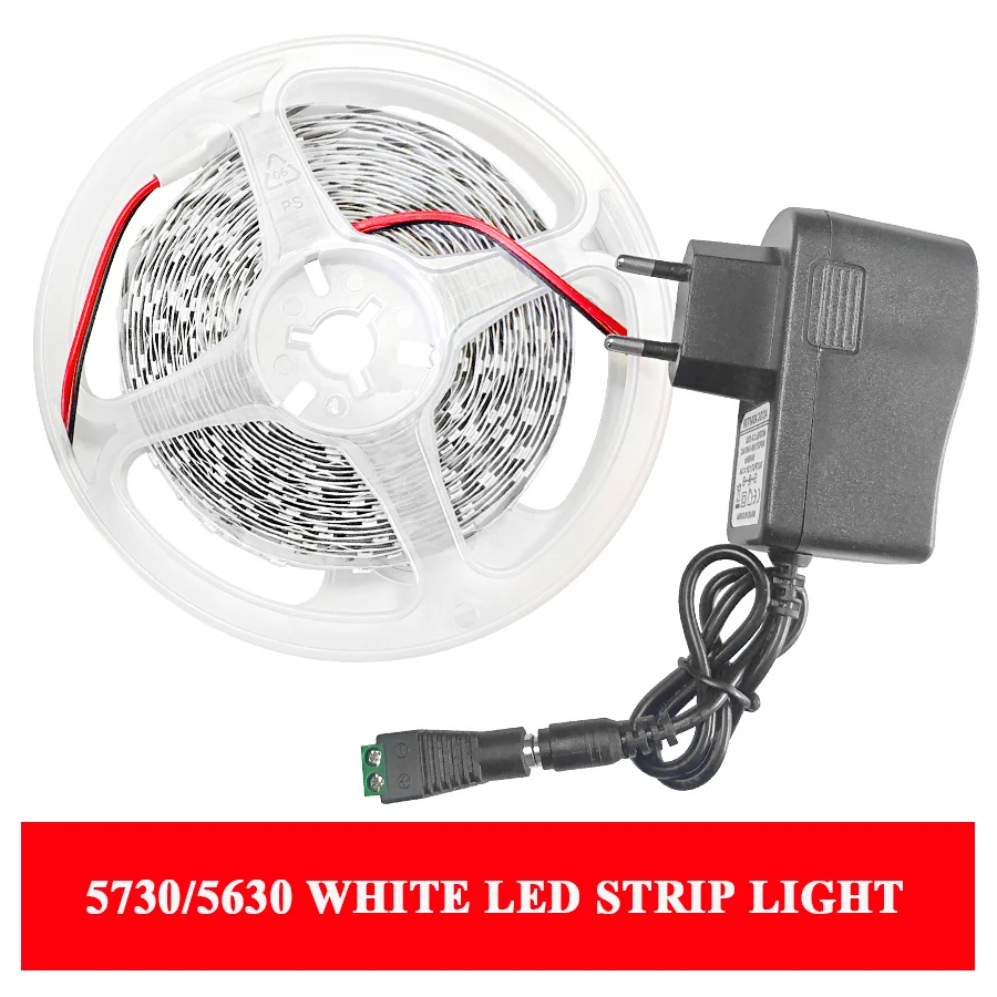 Белый светильник Светодиодные ленты SMD 5630 теплая белая Гибкая DC 12V фон украсить
