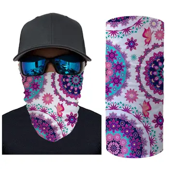 

HYCOOL New Scarf Women Men Cactus Flower Butterfly Pattern Multi Function Headband Bicycle Cycling Windproof Balaclava Summer