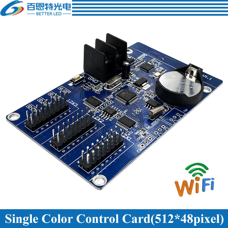 HD-W03 WIFI 3 * HUB12 один цвет (512*48 пикселей) Светодиодная карта управления дисплеем |