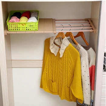

1PC Closet Organizer Shelf Bedroom Furniture Wall Mounted Cabinet Holder Kitchen Wardrobe Rack Save Space Storage Cabinet Shelf