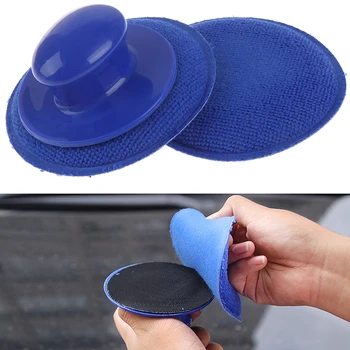

Hot sale Car Wax Wash Polish Pad Sponge Cleaning Foam Kit Microfiber Applicator Pads