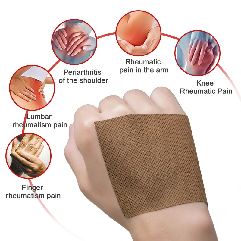 8Pcs/bag of Seven Types Tiger Balm Herbal Plaster Pain Relieving Pain Joint Arthritic Body Patch Medical Ointment