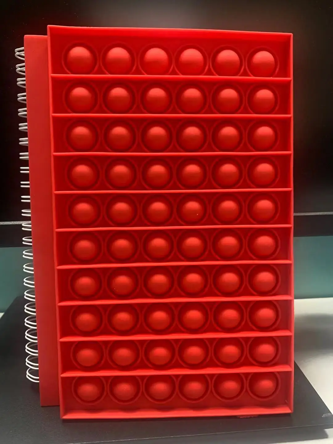 New Caderno Desk Calendar Pop its Notebook Bubble Fingertip Silicone Case Notepad Student Decompression Stationery Toys Gift