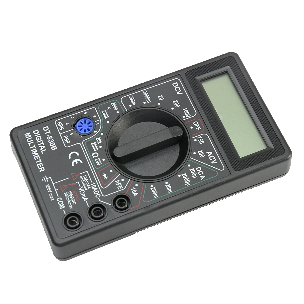 DT-830B вольтметр Мини ручной тест свинцовый Омметр практичный ЖК-дисплей Авто диапазон ручной пластиковый мультиметр Вольт Тест er цифровой