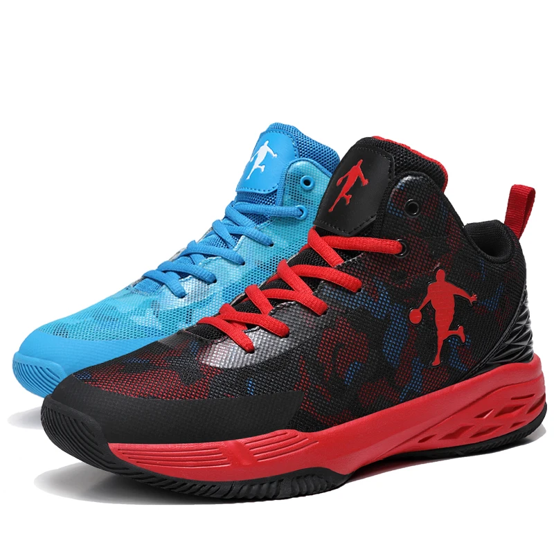 Blackred Whiteblue Мужские баскетбольные кроссовки Jordan, высокие кроссовки для улицы, дышащие легкие кроссовки, мужская амортизирующая Обувь Jordan - Цвет: Blackred Whiteblue