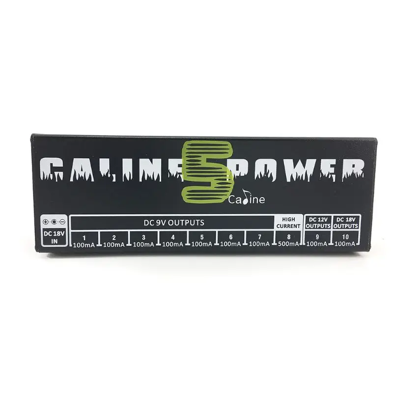Caline CP-05 источник питания 10 выходная мощность для 9 V, 12V или 18V гитары педаль эффектов