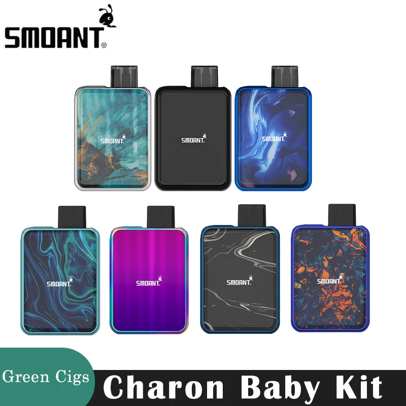 Набор для вейпа Smoant Charon Baby Pod 15 Вт 750 мАч картридж 2 мл сетка Ом Ni80 система