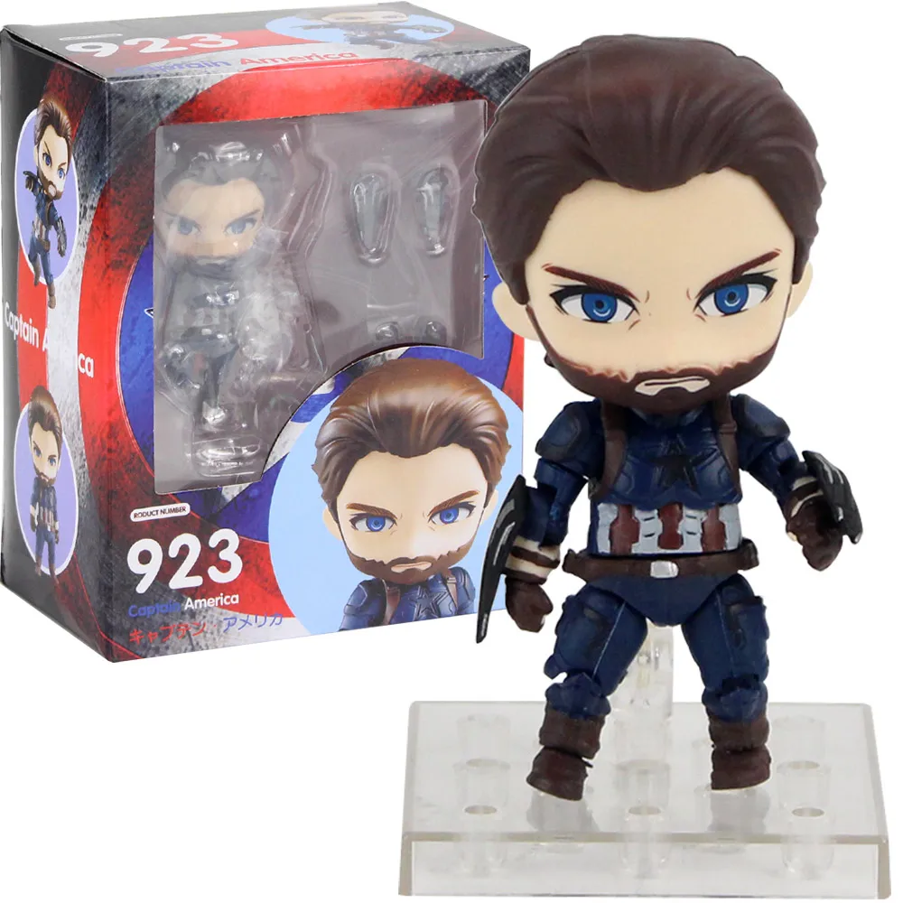 Бесконечность войны Мстители фигурку Nendoroid 543 781 866 955 988 1037 Человек-паук Железный человек Локи черная модель пантера игрушки - Цвет: 923 in Box