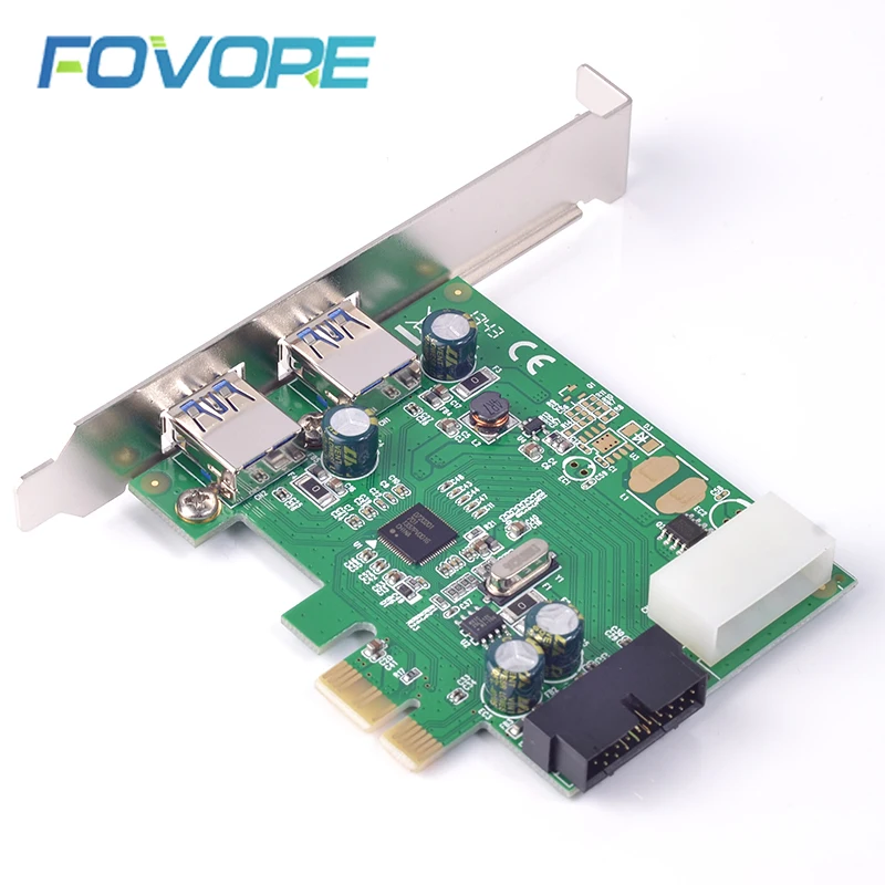 2 порта USB 3 0 PCI E PCIe карта + 19pin Renesas NEC Чип 4 контактный источник питания|pcie card|usb3.0