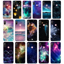 15AAアートスターツリースカイスペースギフトソフトシリコーンtpuカバー電話ケースxiaomi redmi 6 プロ 6A 7A注 6 プロ 7 ケース()