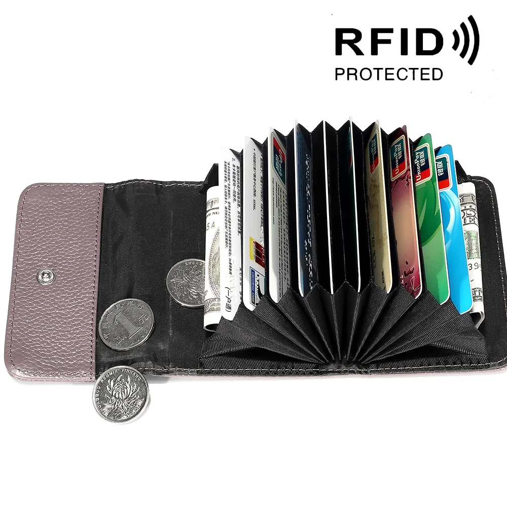 Крокодил шаблон RFID Анти-сканирование держатель кредитной карты для женщин мульти-карты бит кожаный дорожный кошелек карты Органайзер