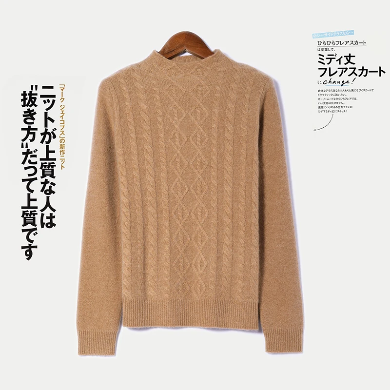 new 100% Pure Goat Cashmere Knitted Sweater Women 