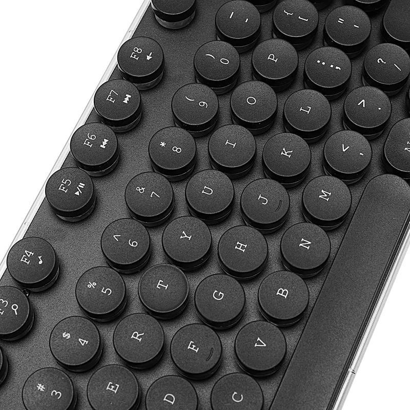 KINGANGJIA JK-705 Проводная USB клавиатура Радужная светящаяся панк Хрустальная круглая шляпа клавиатура Проводная клавиатура