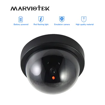 

Dummy Camera Simulated video Surveillance Camera Fake Home Dome with Flash red LED Light Home Security camera indoor/outdoor