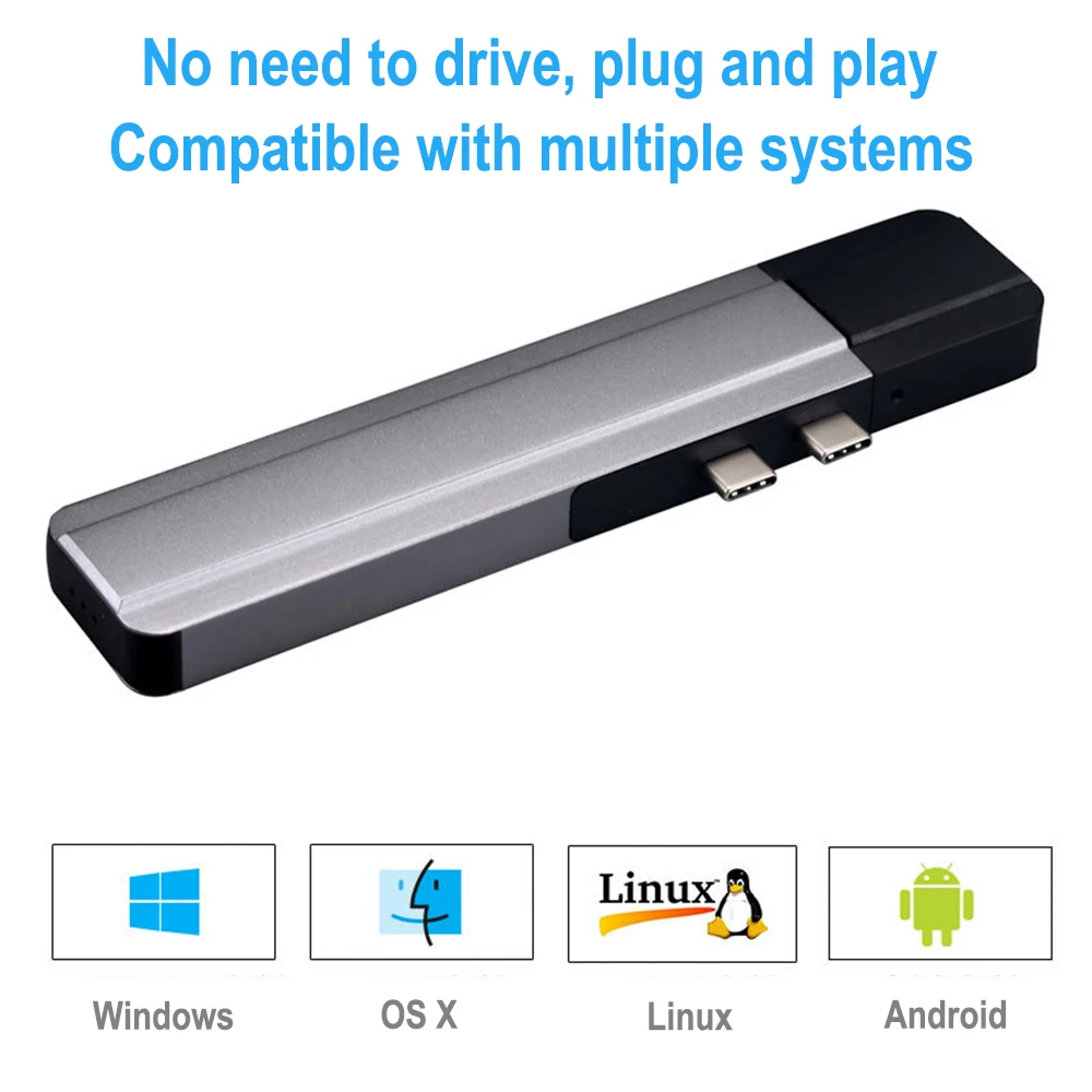 USB C концентратор к HDMI Rj45 1000 м Thunderbolt 3 адаптер type-C док-станция для MacBook Pro/Air с PD порт зарядки данных USB сплиттер