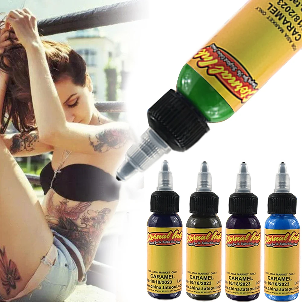 New 30ml Tattoo Pigment Ink for Semi-permanent Eyebrow Eyeliner Lip Body Art Paint