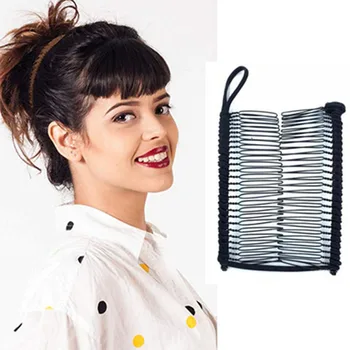 

Fashionable Professional Vintage Banana Hair Clip Christmas Hair Accessory Stretchable Banana Comb Hair Tools For Curling Pins