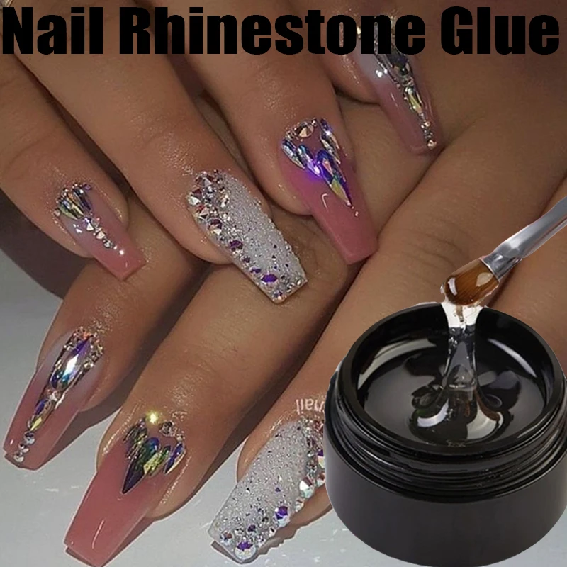 

Nail Rhinestones Glue Quick Dry Glue Nail Art Decoration UV Acrylic No Cleaning Jewelry Strong Gel Top Coat DIY Accessories