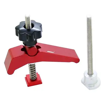 

Aluminum Alloy Plate Sliding Chute Holder Adjustable Press Woodworking Tools
