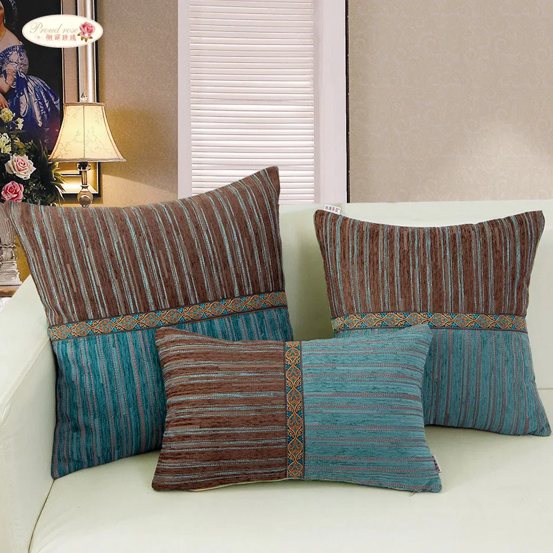 

Proud Rose Square Pillowcase Sofa Cushion Chair Cushion Rectangular Backrest Pillowslip without Pillow Core Household Articles
