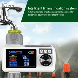 LED Indoor Outdoor Smart Garden Plants Watering System Garden Timer Controller Automatic Irrigation System Hose Devices Tools