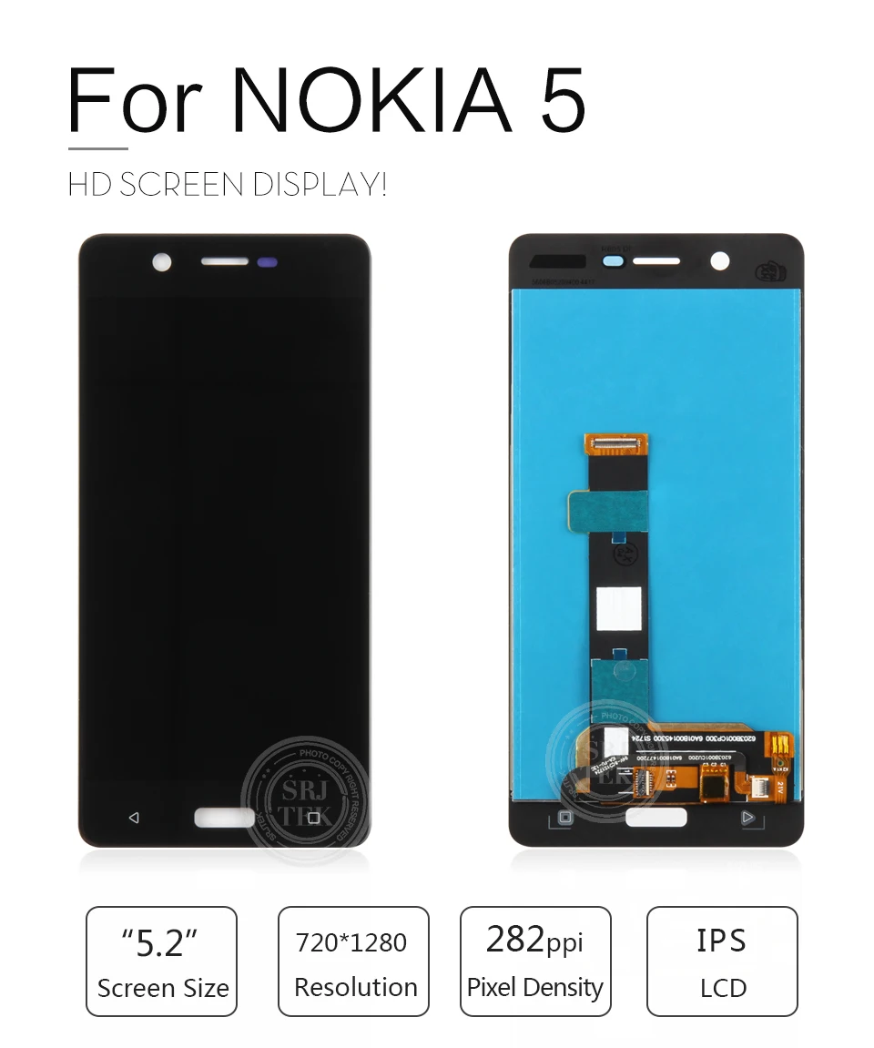 5,5 5,8 Дисплей для NOKIA 5 TA-1053 N5 ЖК сенсорный экран дигитайзер Замена для NOKIA 5,1 lcd 5,1 Plus дисплей