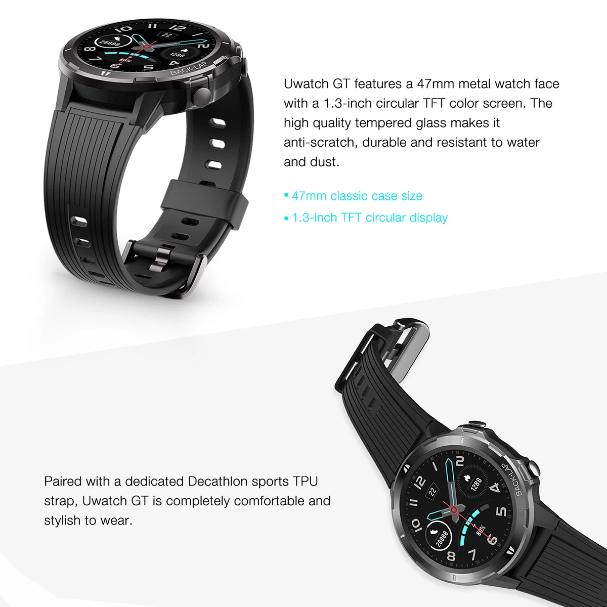 Умные часы UMIDIGI Uwatch GT водонепроницаемые на весь день отслеживание пульса сна