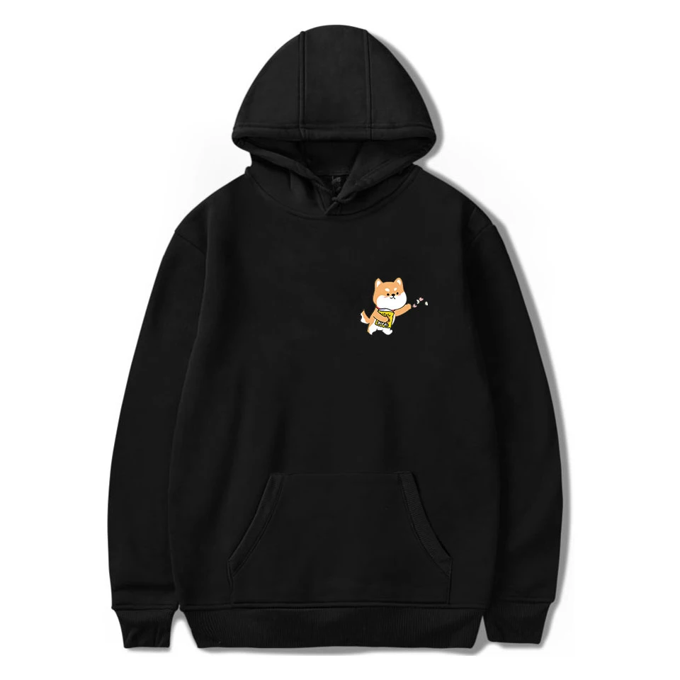 

Fashion animal Corgi Hoodies Men Women Sweatshirts Autumn Harajuku Hooded boys girls Casual Cute pet shiba inu black pullovers
