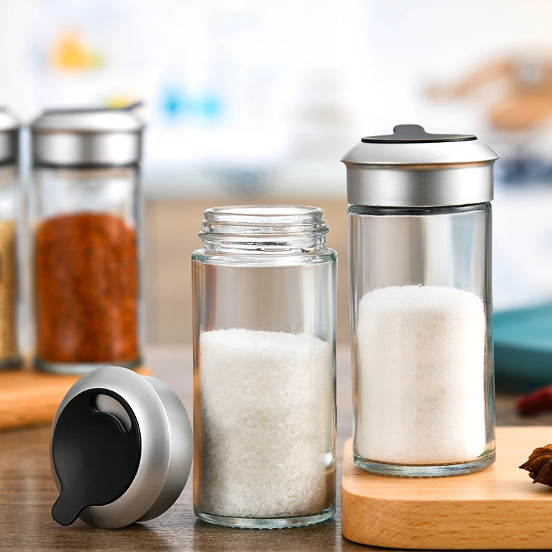 Spice Jar Seasoning Bottle Spice Pepper Salt Shaker Rotating Cover Salt Sugar Condiments Storage Container Kitchen Tools spice jar seasoning jar seasoning bottle spice dispenser