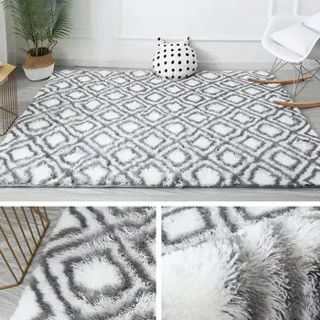 

3 Sizes Carpet Tie Dyeing Plush Soft Carpets For Living Room Bedroom Anti-slip Floor Mats Bedroom Water Absorption Carpet Rugs