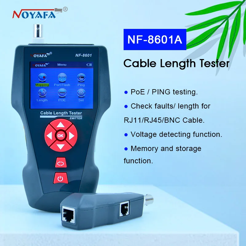 NF 8601A Многофункциональный тестер сетевого кабеля длины ЖК Кабеля Тестер точки