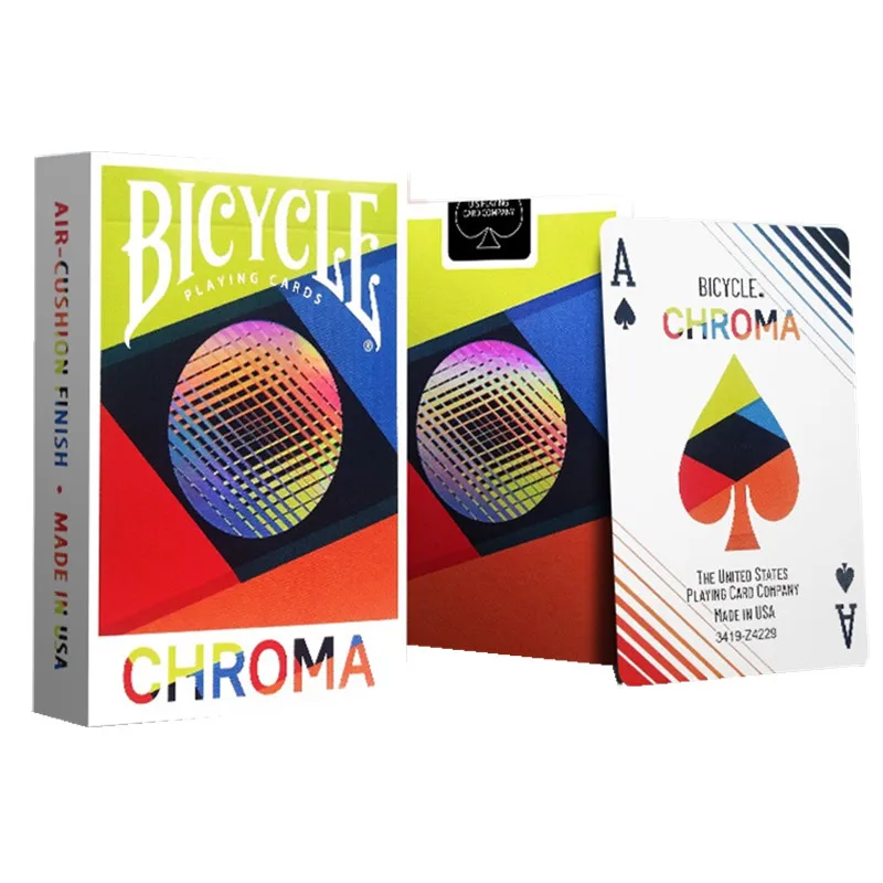 Bicycle Chroma Playing Cards USPCC Cardistry Deck Poker Size Magic Card Games Magic Props Magic Tricks for Magician