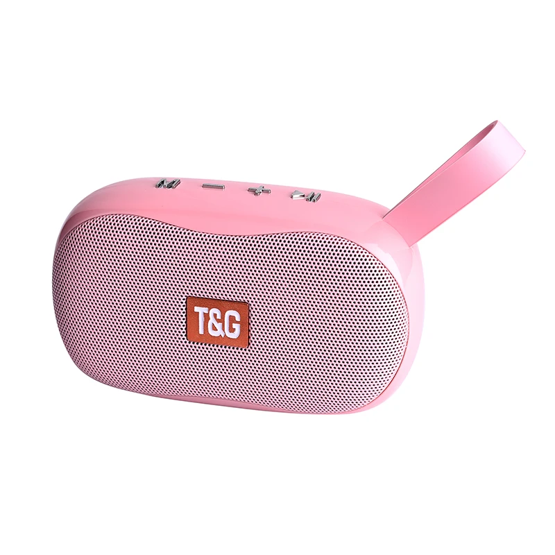TG-173 мини-динамик Портативный беспроводной Bluetooth динамик сабвуфер открытый динамик Поддержка FM TF карта - Цвет: Розовый