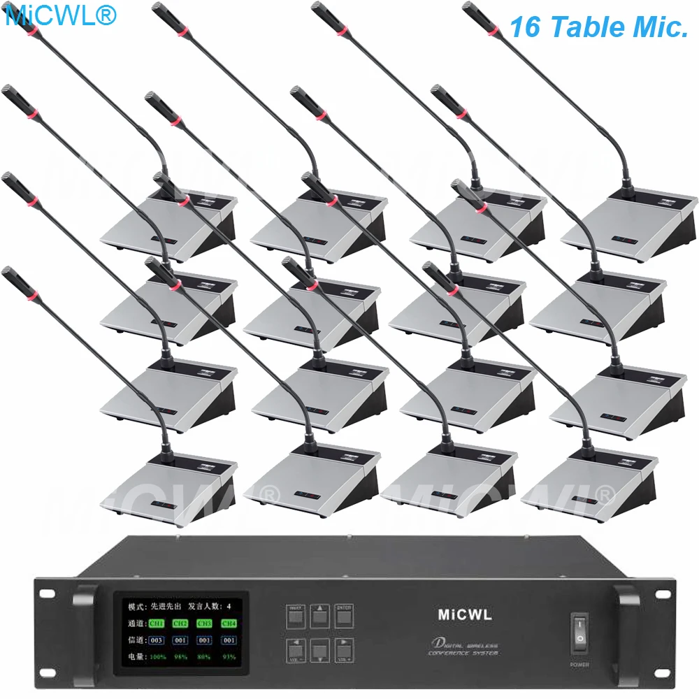 Pro 1 Host 1 Chairman 15 Delegate Mic Meeting Room Wireless Conference 