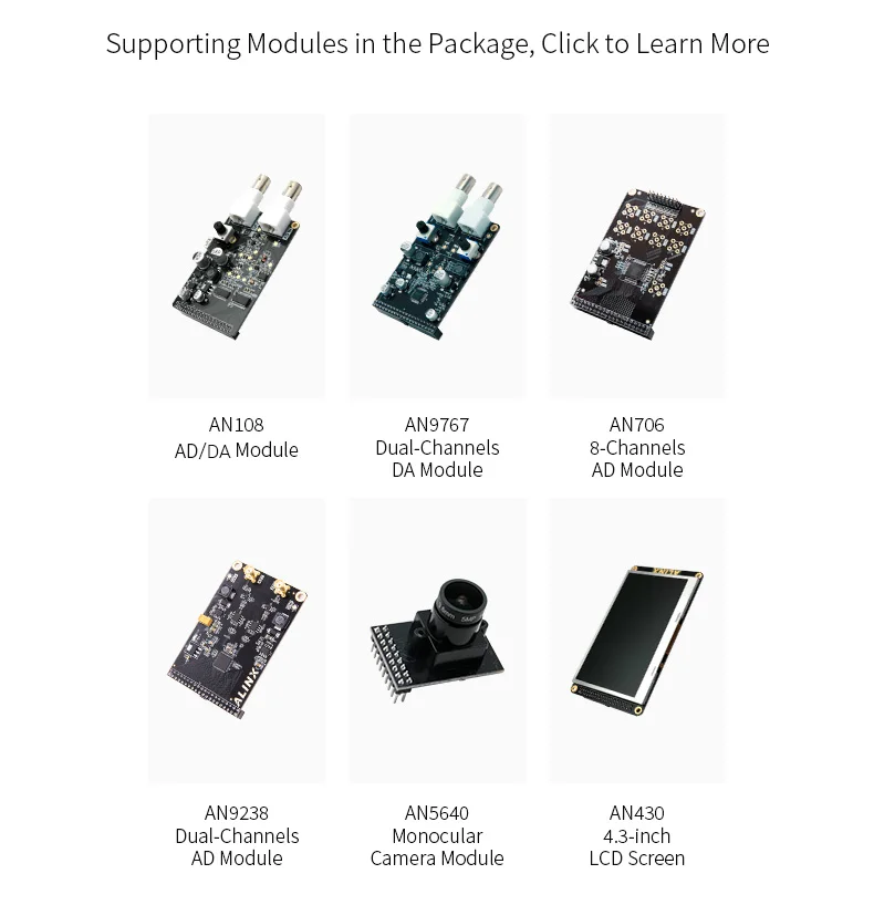 Alinx ax515: placa de desenvolvimento ddr2 gigabit