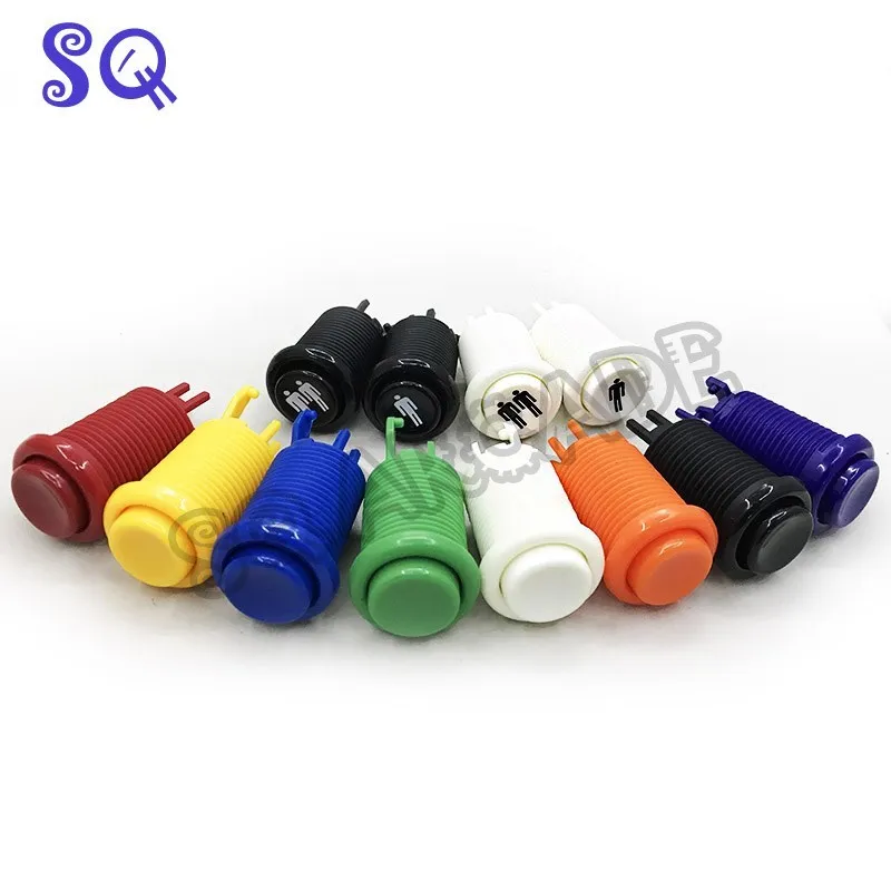 1pcs Happ arcade buttons 28mm Mouting Push Button Durable Multicade MAME For Jamma Cabinet Game Long Switch Mult-color 1pcs d2hw chevrolet malibu car switch p gear micro switch left and right buttons