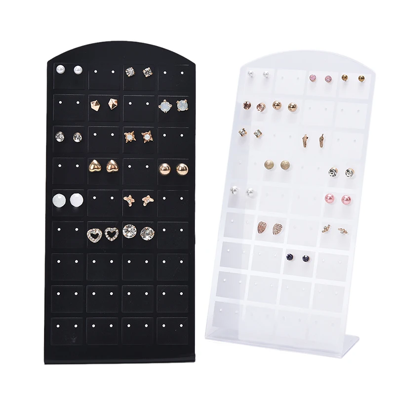 72 Holes Earrings Jewelry Display Rack Metal Stand Holder Storage Showcase New 
