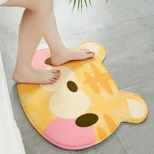 Домашние коврики мультфильм животных украшения коврики для ванной Противоскользящие коврики водопоглощающая душевая кабина Ванна коврик бытовой